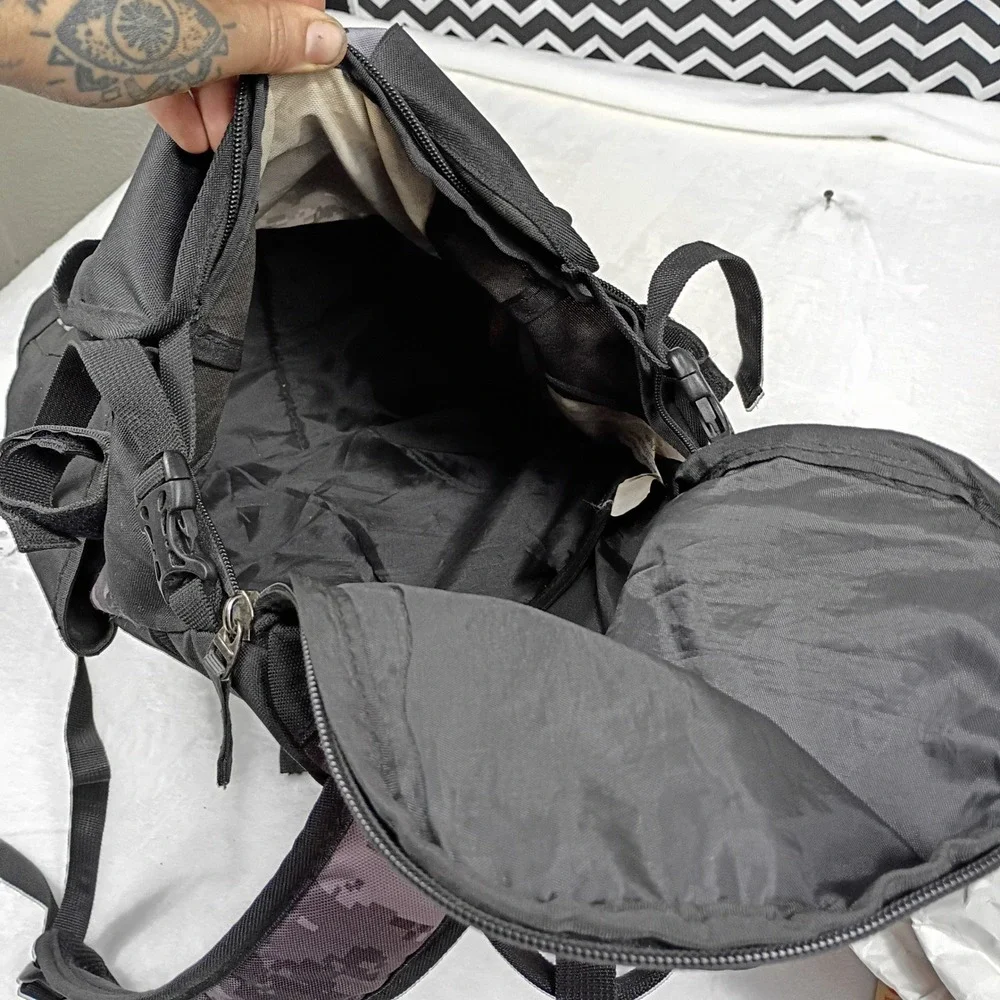 Adidas Digital Camo Backpack Black Grey Tactical Gorpcore School Bag‎